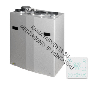 Rekuperatorius ENSY WAVE 200H vert. deš.p. su Wi-Fi ir Bluetooth valdikliu